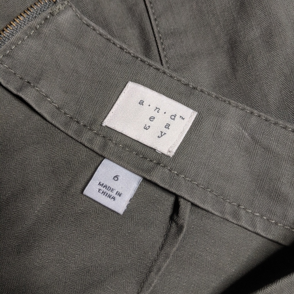 A NEW DAY Green Pocketed Skirt Size 6 - Picture 4 of 4